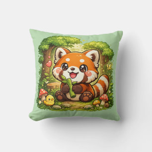 Süßer Roter Panda Kawaii Kissen