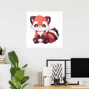süßer Roter Panda Poster