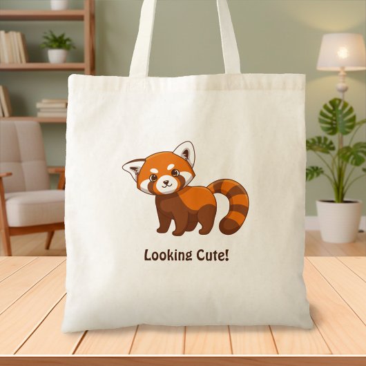 Süßer Roter Panda Tragetasche