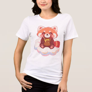 Süßer Roter Panda Tri-Blend Shirt