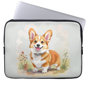 Süßer roter Pembroke Welsh Corgi Hund Laptopschutzhülle