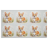 Süßer roter Pembroke Welsh Corgi Hund Stoff (Fat Quarter (45,7 x 55,9 cm))