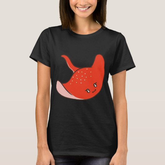 Süßer roter Stachelrochen T-Shirt (Vorderseite)