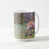 Süßer Rotfuchs mit intensivem Blick Waldtier Kaffeetasse (VorderseiteRechts)