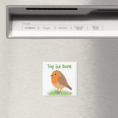 Süßer Rotkehlchen-Vogel-Magnet Magnet (In Situ (Geschirrspüler))