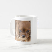 Süßer Ruby Cavalier King Charles Spaniel Kaffeetasse (Vorderseite Links)