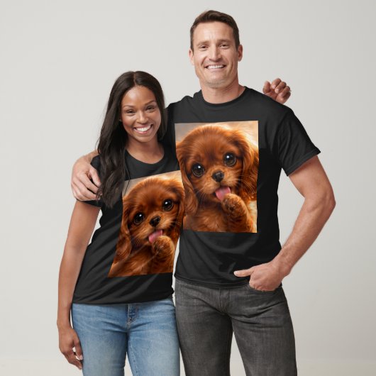 Süßer Ruby Cavalier Spaniel T-Shirt (Unisex)