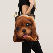 Süßer Ruby Cavalier Spaniel Tasche (Von Nahem)