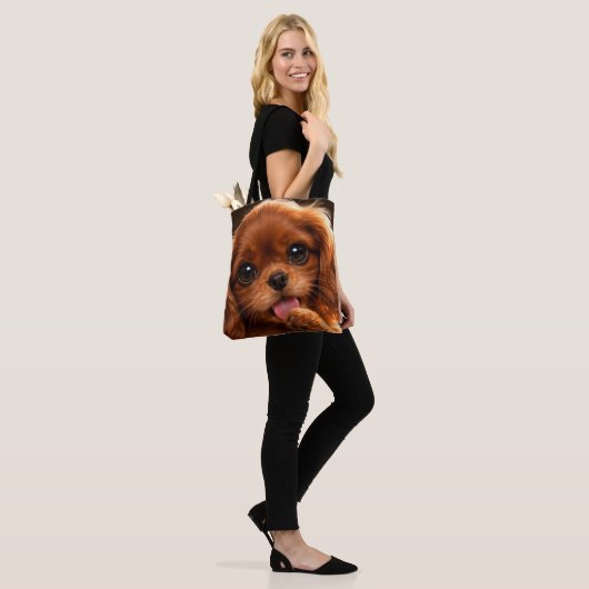 Süßer Ruby Cavalier Spaniel Tasche (Am Model)