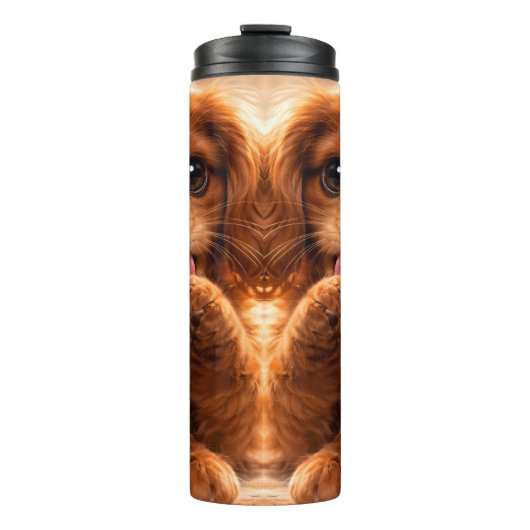 Süßer Ruby Cavalier Spaniel Thermosbecher (Vorderseite)