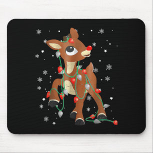 Süßer Rudolph das rote Nasen Rentier für Kinder Fa Mousepad