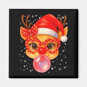 Süßer Rudolph Rotnase Kaugummi Weihnachten Xmas Gi Magnet