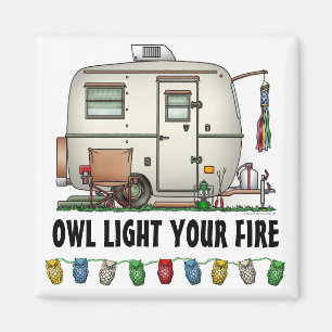 Süßer RV Vintage Glas Ei Camper Reisemobil Magnet