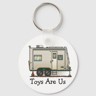 Süßer RV Vintage Toy Hauler Camper Reisemobil Schlüsselanhänger