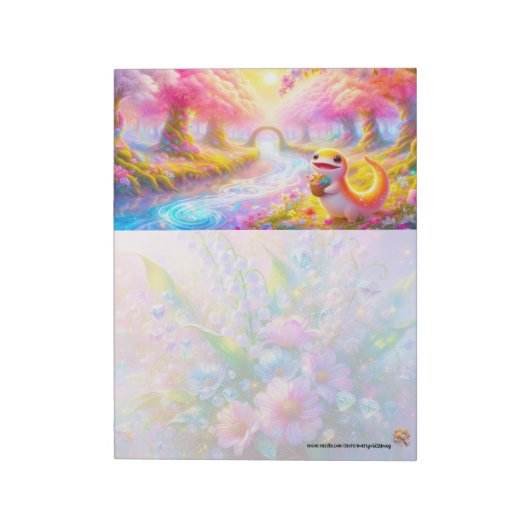 Süßer Salamander Notizblock (Rotiert)