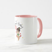 Süßer Santa-Baby-Weihnachtskaffeebecher Tasse (VorderseiteRechts)