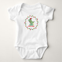 Süßer Santa Dino Frohe Weihnachten