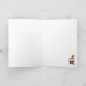 Süßer Schädel-kleiner Kuchen Karte (Innenseite)