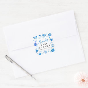 Süßer Schatz Babyparty Quadratischer Aufkleber