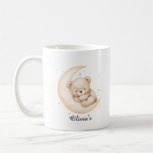 Süßer Schlafender Bärenmond & Benutzerdefinierter Kaffeetasse
