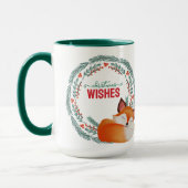 Süßer Schlafender Fuchs Weihnachten Tasse (Links)