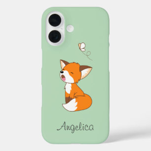 Süßer schlafender kleiner Fuchs iPhone 16 Hülle