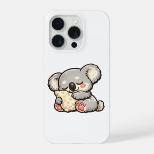 Süßer schlafender Koala mit Kissen iPhone 15 Pro Hülle