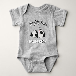 Süßer schlafender Panda Bär Baby Strampler