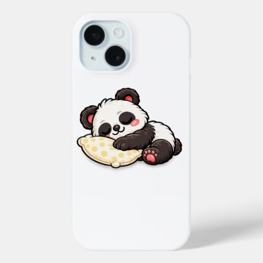 Süßer schlafender Panda mit Kissen Case-Mate iPhone Hülle (Rückseite)