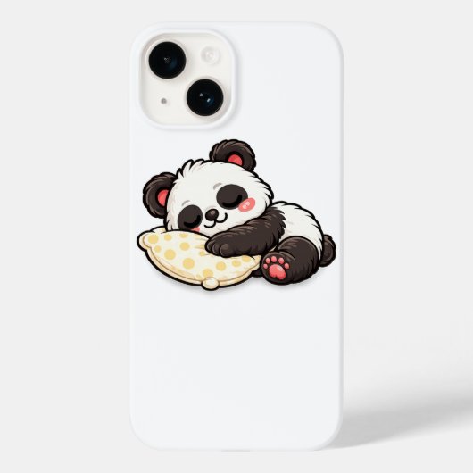 Süßer schlafender Panda mit Kissen Case-Mate iPhone Hülle (Rückseite)