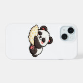 Süßer schlafender Panda mit Kissen iPhone 15 Hülle (Rückseite (Horizontal))