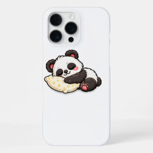 Süßer schlafender Panda mit Kissen iPhone 16 Pro Max Hülle