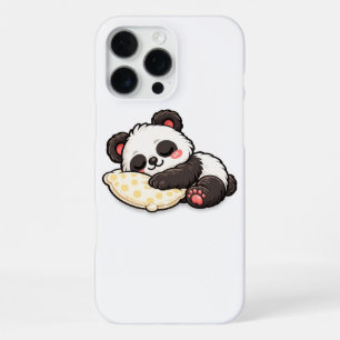 Süßer schlafender Panda mit Kissen iPhone 16 Pro Max Hülle