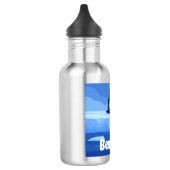 Süßer schlafender Pinguin, personalisierte Wasserf Edelstahlflasche (Links)