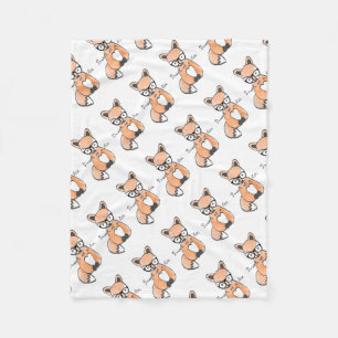 Süßer schlauer Fuchs Fleecedecke