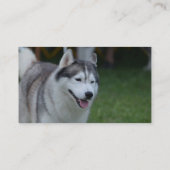 Süßer Schlittenhund Visitenkarte (Rückseite)