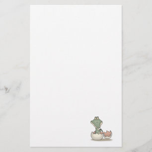 süßer schlüpfender Babyalligator Briefpapier