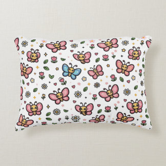 Süßer Schmetterling Florales Nahtloses Kawaii Must Dekokissen