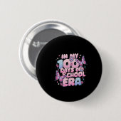Süßer Schmetterling für Lehrer an meinen 100 Schul Button (Vorne & Hinten)