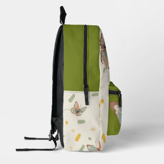 Süßer Schmetterling und florales Muster Rucksack