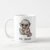 Süßer Schnabeltier liest ein Buch Custom Kaffeetasse (Links)
