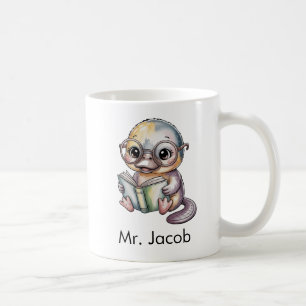 Süßer Schnabeltier liest ein Buch Custom Kaffeetasse