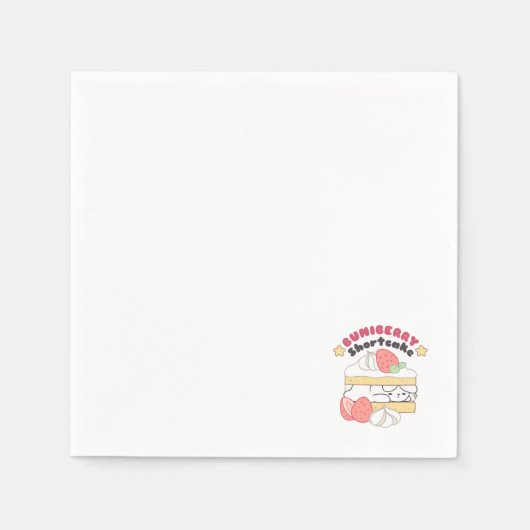 Süßer Schnaps: Buniberry Shortcake Delight Serviette (Vorderseite)