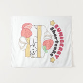 Süßer Schnaps: Buniberry Shortcake Delight Wandteppich (Vorderseite (Horizontal))