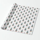 Süßer Schneebaum zu Weihnachten Geschenkpapier (Ungerollt)