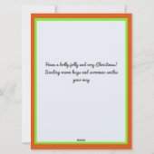 Süßer Schneemann, fröhlich und hell, Weihnachten  (Rückseite)