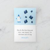 Süßer Schneemann Karte (Innenseite)