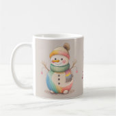 Süßer Schneemann Lass es schneien Kaffeetasse (Links)