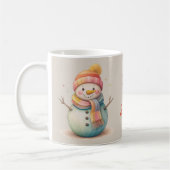 Süßer Schneemann Lass es schneien Kaffeetasse (Links)