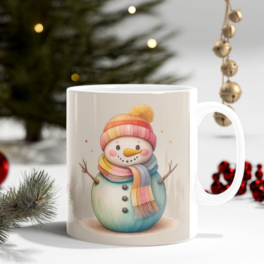 Süßer Schneemann Lass es schneien Kaffeetasse